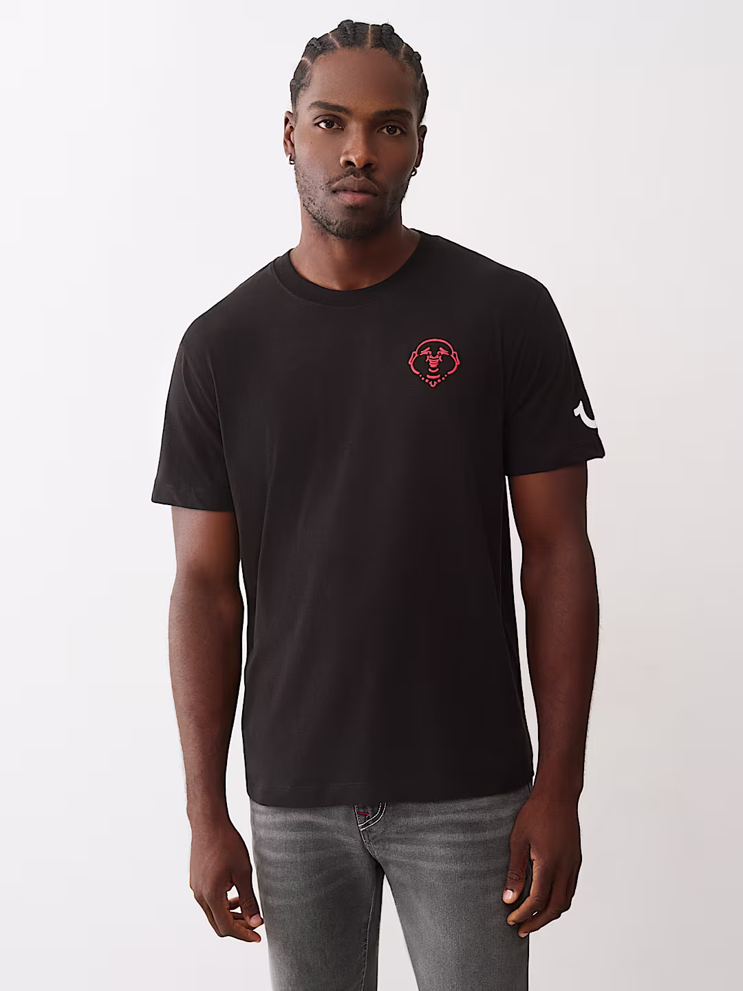 True Religion Black Logo T-Shirt.