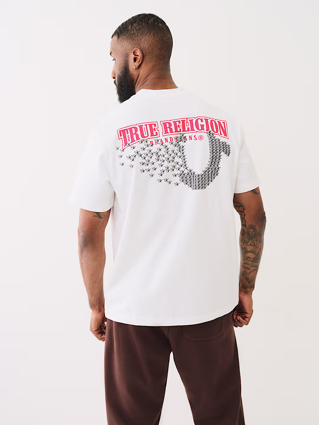 True Religion White Logo T-Shirt.