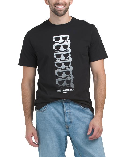 KARL Black Graphic T-Shirt