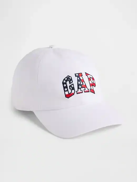 GAP USA Flag Baseball Cap – White