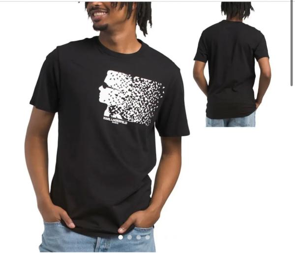 KARL Lagerfeld Black Graphic T-Shirt