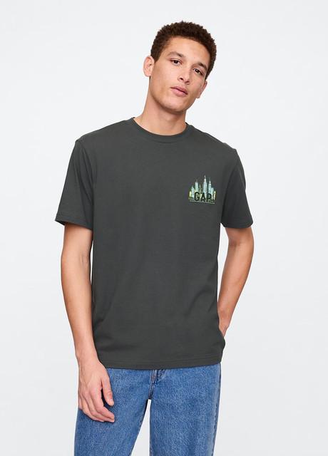 Dark Green New York City Back Print GAP T-Shirt