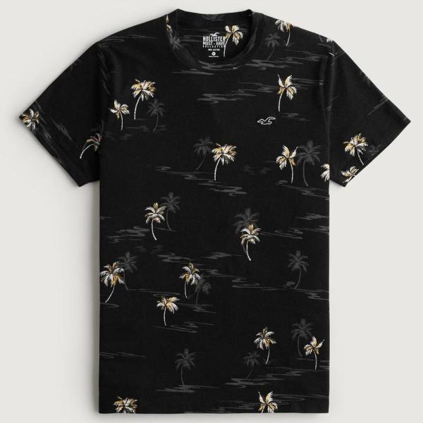 Hollister Black Palm Print T-Shirt