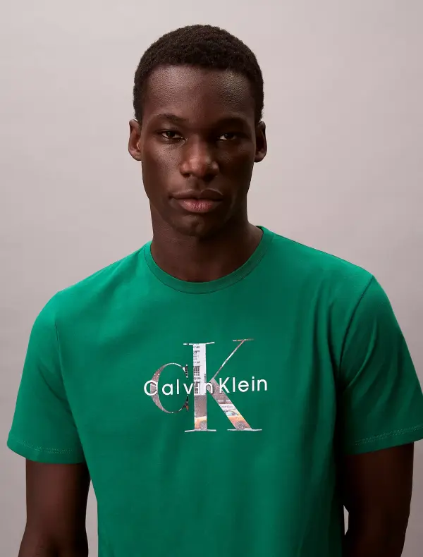 Calvin Klein Green T-Shirt with CK Logo