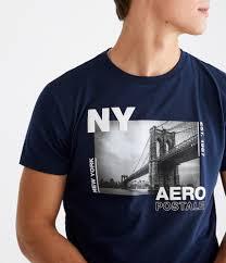 Aeropostale Men’s Navy Graphic T-Shirt – NY Print