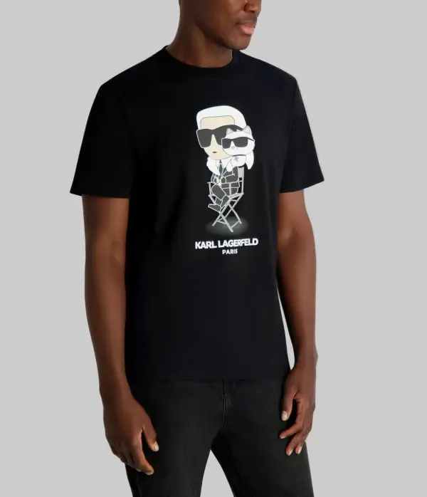 Karl Lagerfeld Men’s Black Graphic T-Shirt