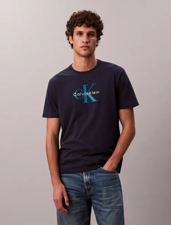 Calvin Klein Men’s Navy CK Logo T-Shirt