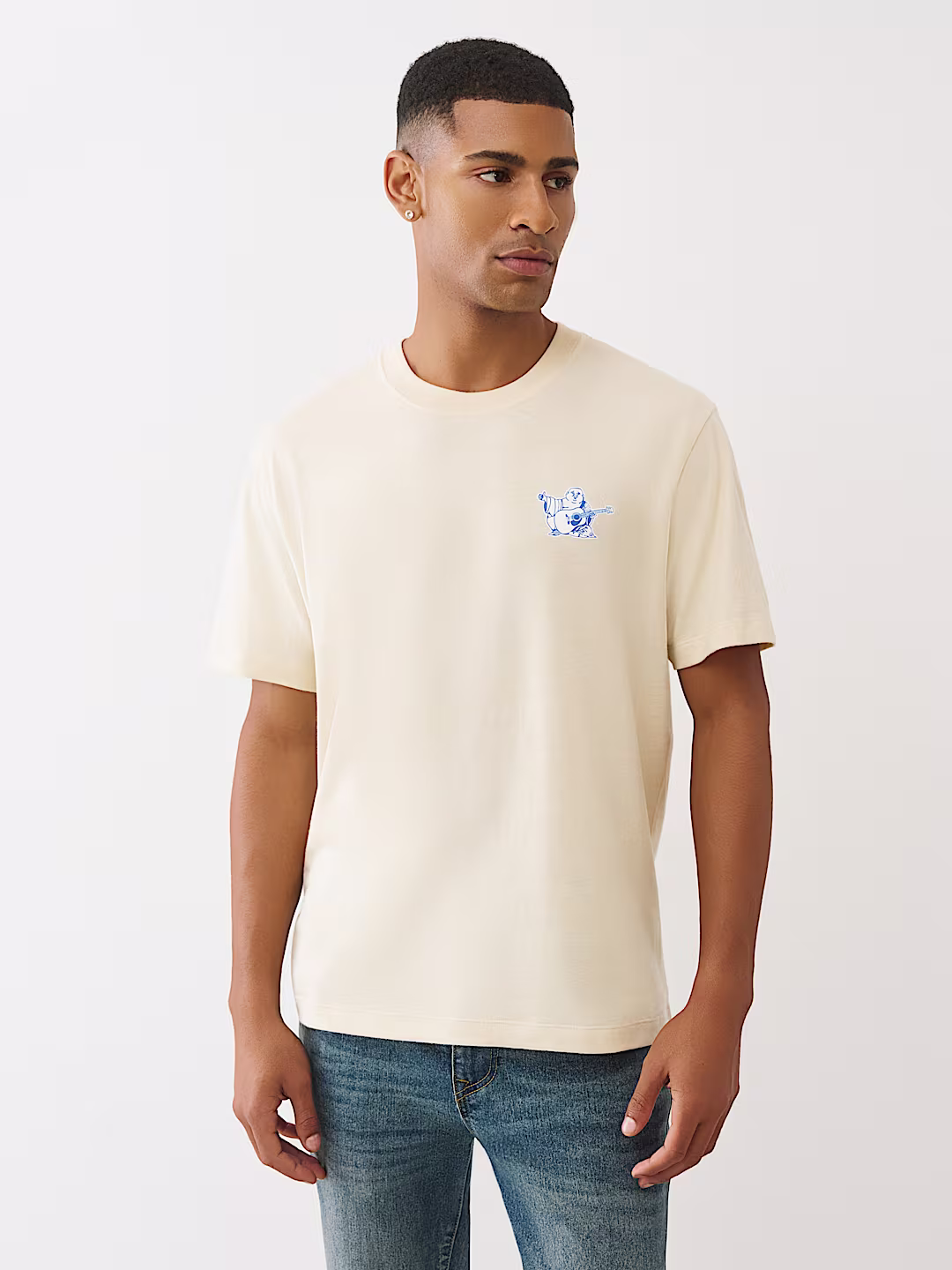 True Religion Men’s T-Shirt Back Print | 100% Cotton