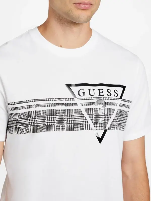 GUESS Men’s Luxe Triangle Signature T-Shirt