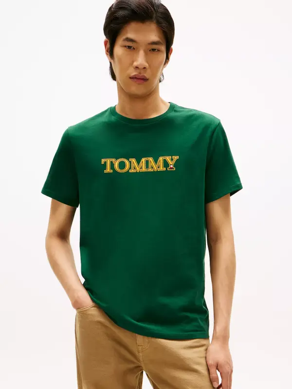 Tommy Hilfiger Men’s Luxe Gold Logo T-Shirt