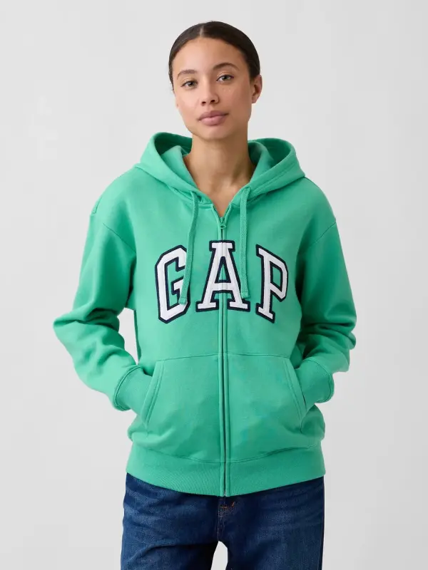 GAP Women’s Logo Full-Zip Hoodie 