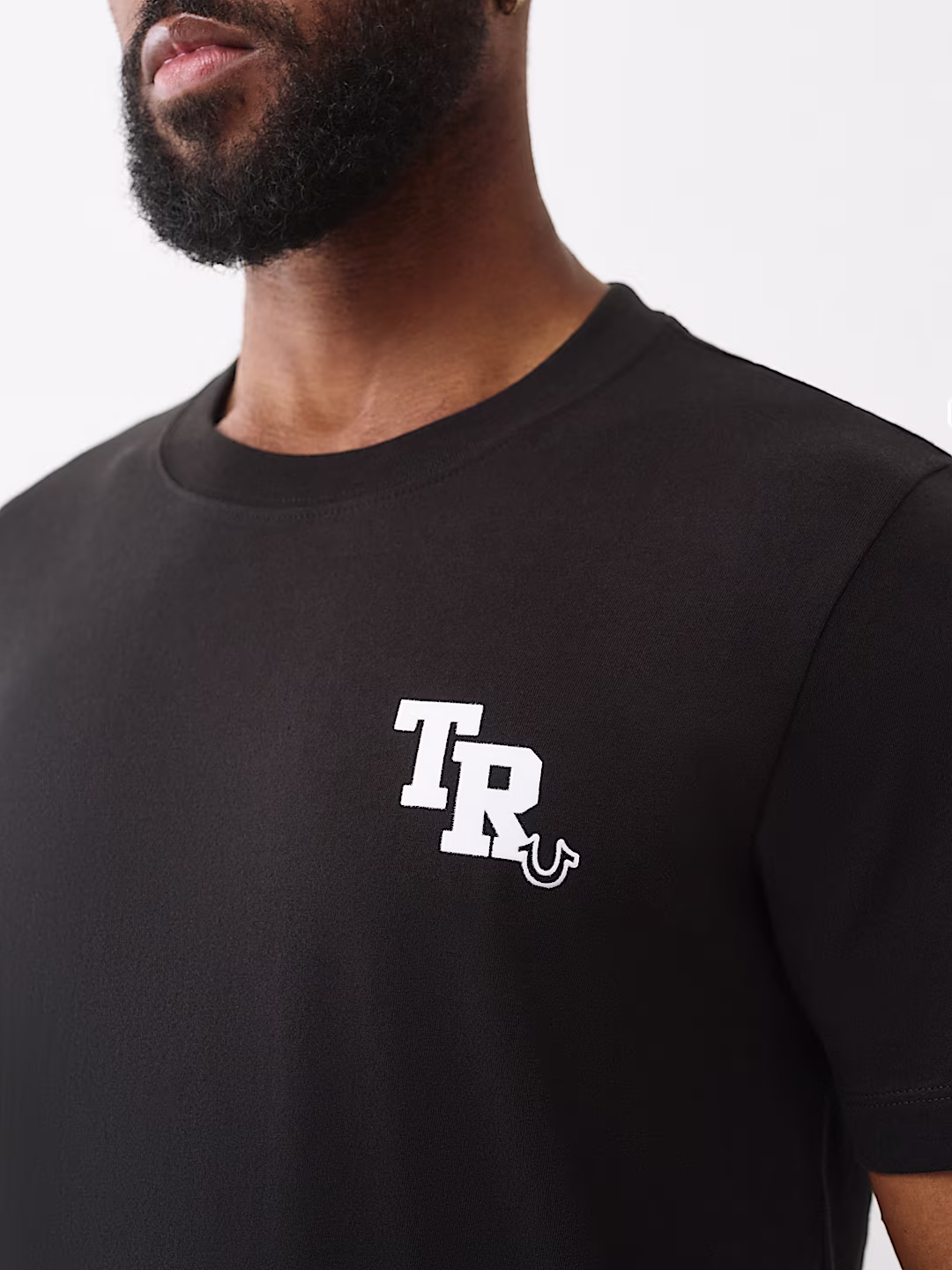 True Religion black and wahite Logo T-Shirt