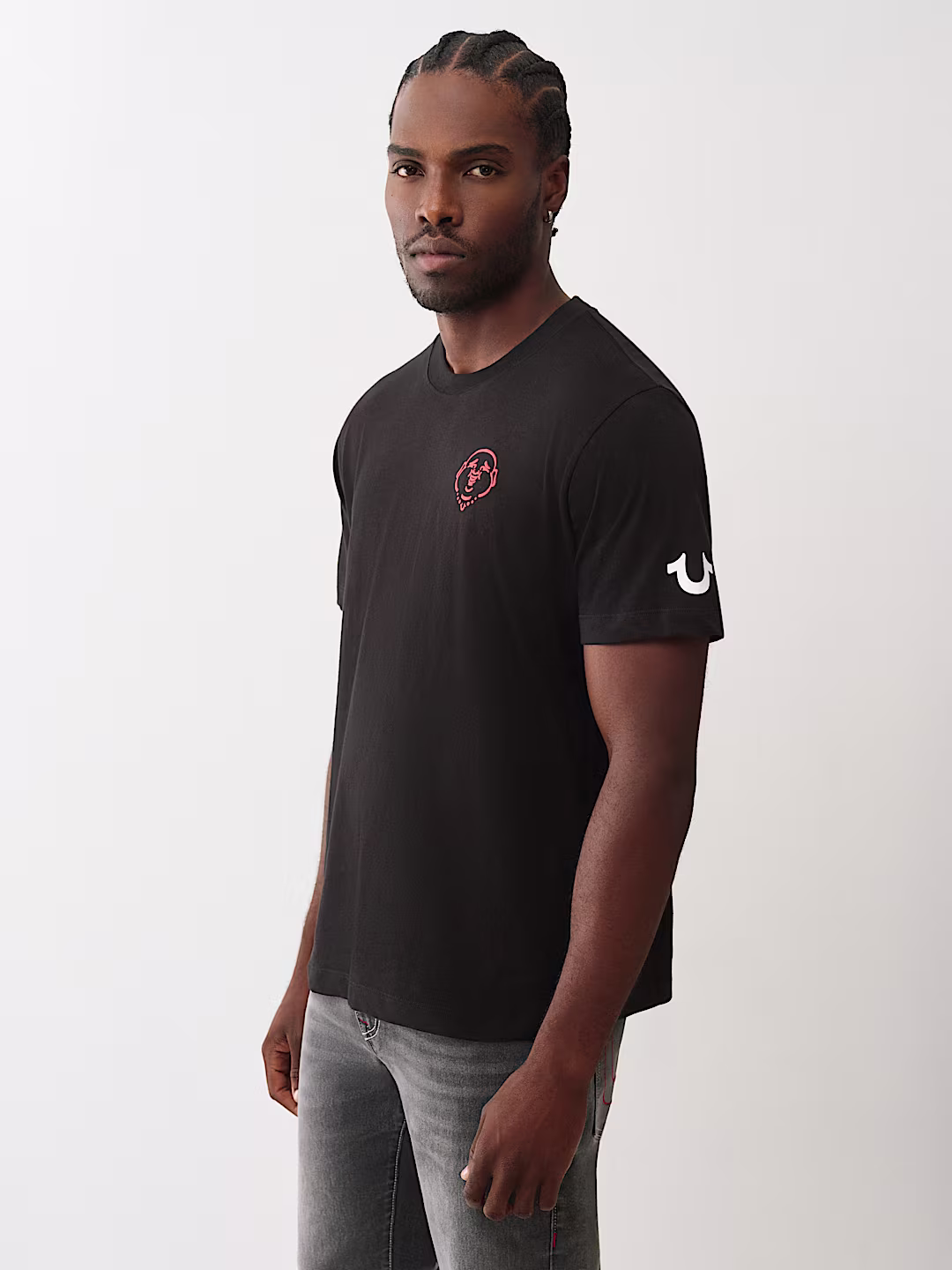 True Religion Black Logo T-Shirt.