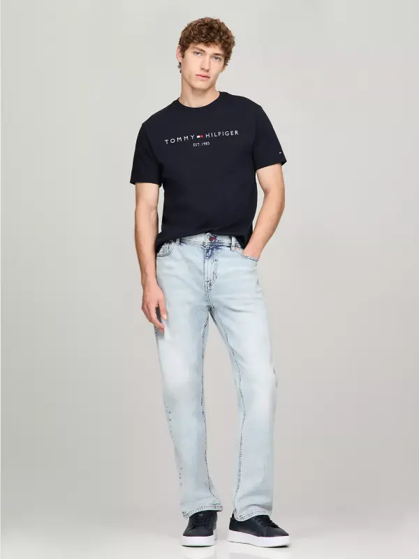 Tommy Hilfiger Men's Front Logo T-Shirt – Navy