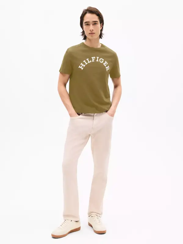 Tommy Hilfiger Olive Green Logo T-Shirt
