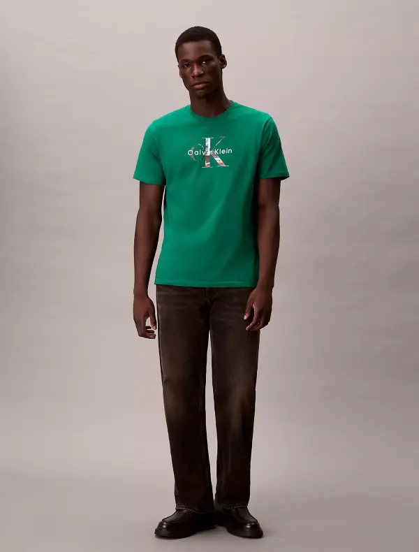 Calvin Klein Green T-Shirt with CK Logo