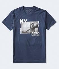 Aeropostale Men’s Navy Graphic T-Shirt – NY Print