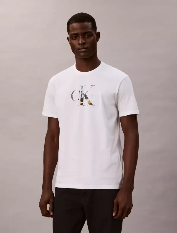 Calvin Klein Men’s White CK Logo T-Shirt