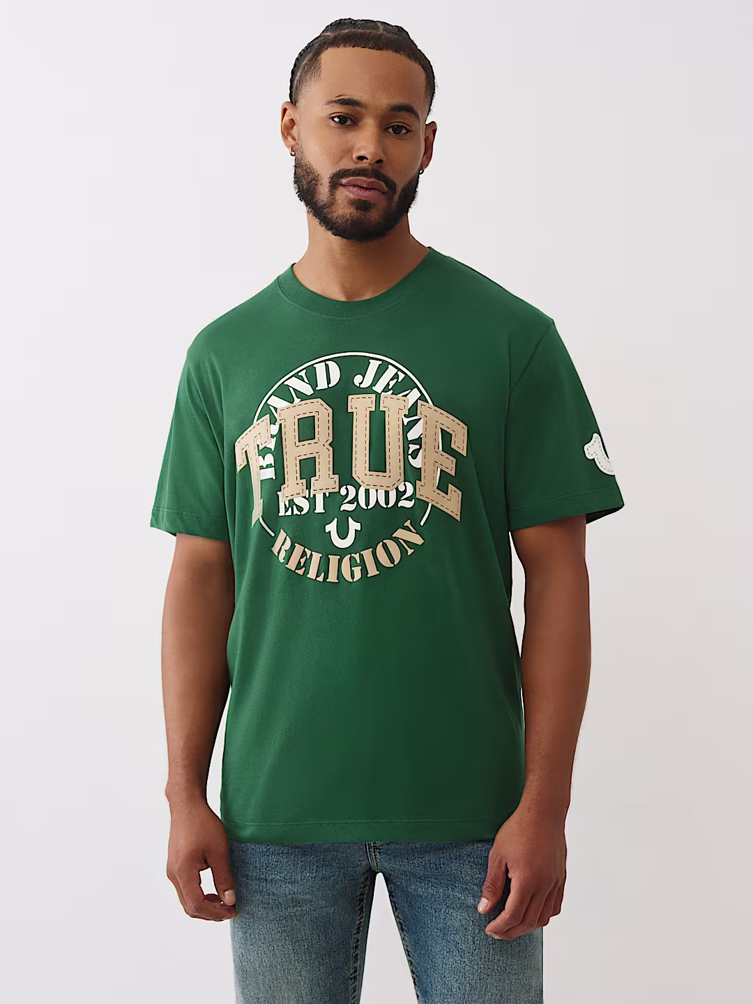 True Religion Men’s Green Logo T-Shirt