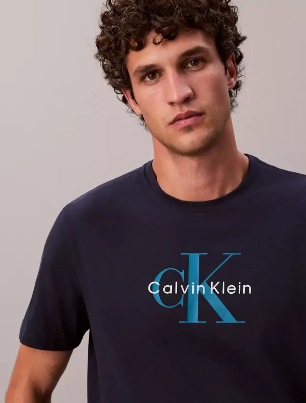 Calvin Klein Men’s Navy CK Logo T-Shirt