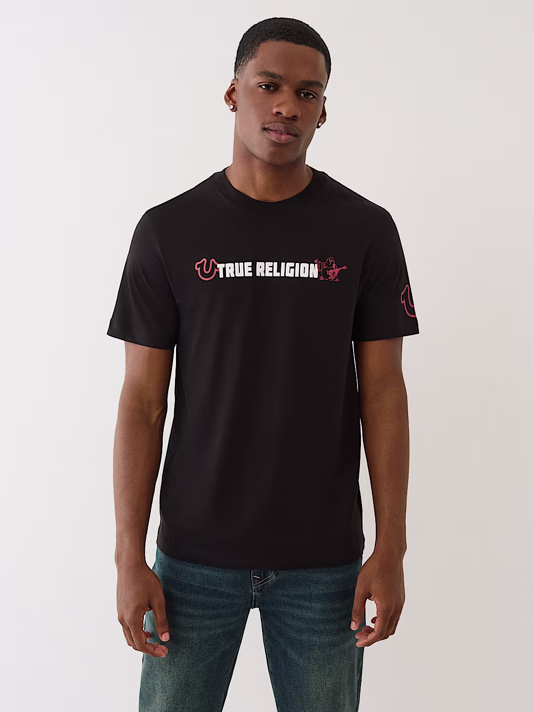 True Religion black+ NAVY Logo true T-Shirt...