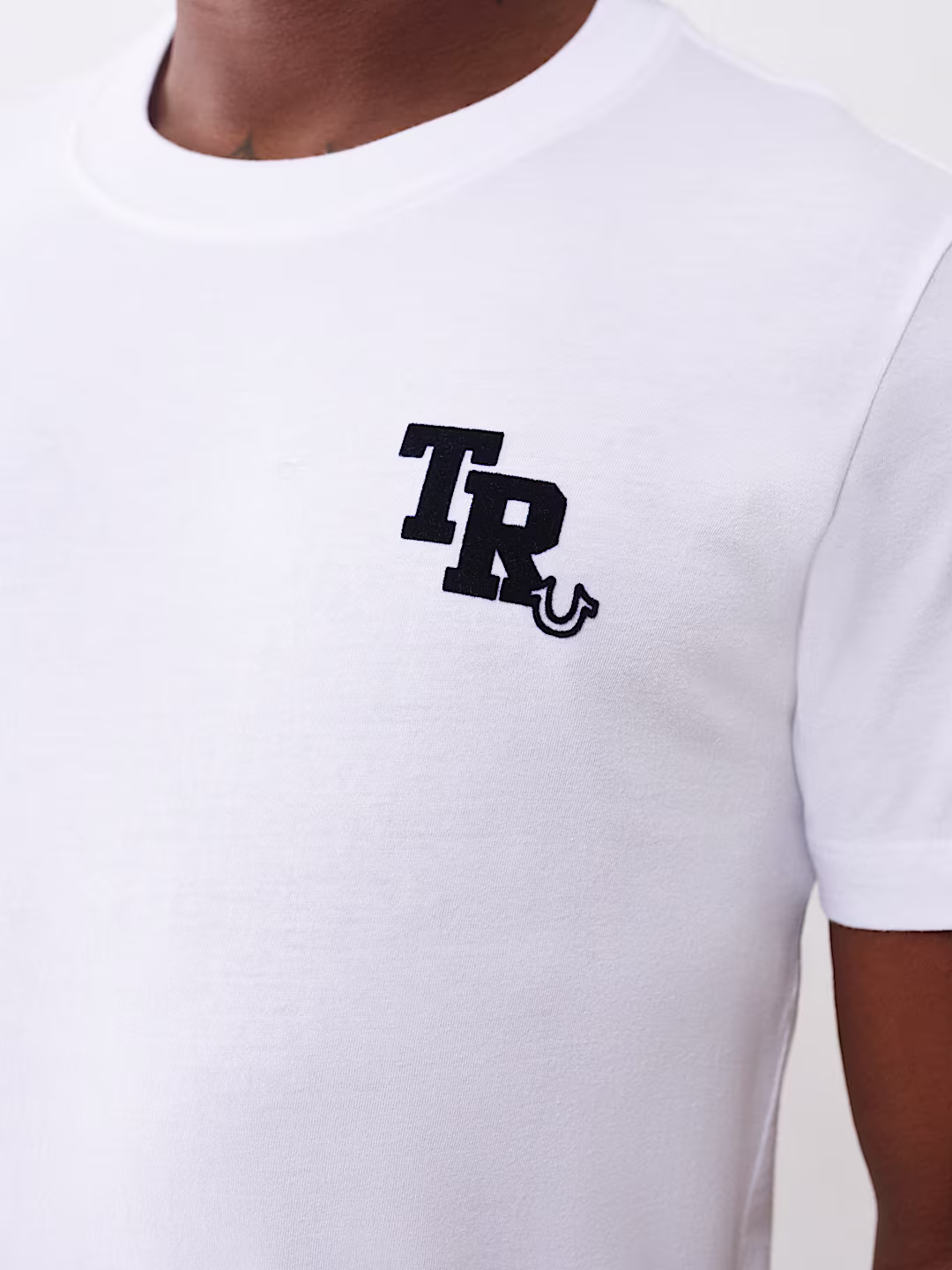True Religion white and black  Logo T-Shirt