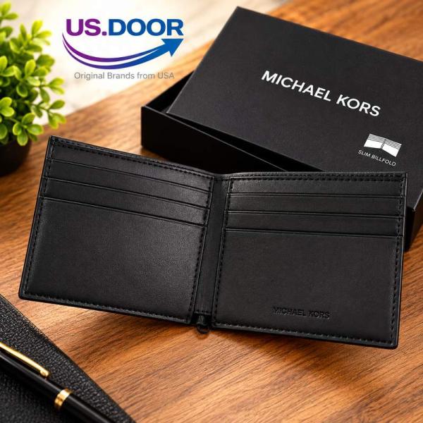 Michael Kors Slim Billfold Wallet – Black Signature